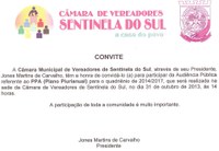 Audiência Pública referente ao PPA - dia 31/10/2013 ás 14 horas